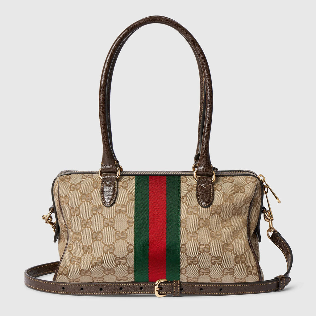 Borsetto medium boston bag in sand and brown