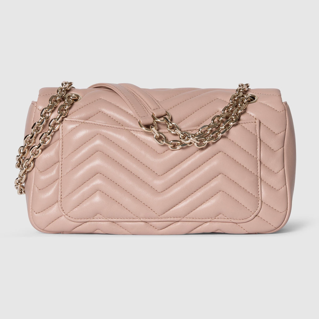 GG Marmont medium shoulder bag in pink beige leather