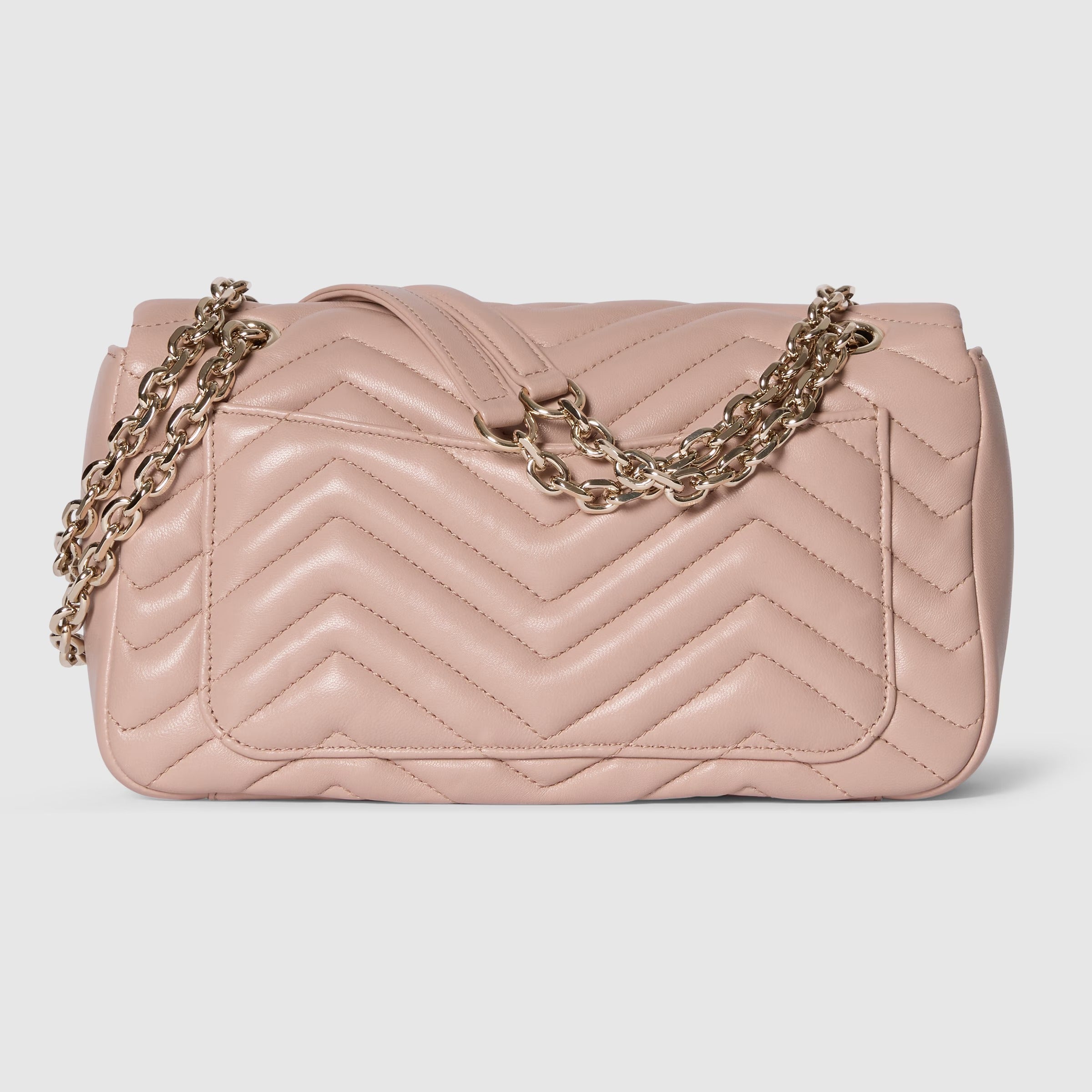 GG Marmont medium shoulder bag in pink beige leather