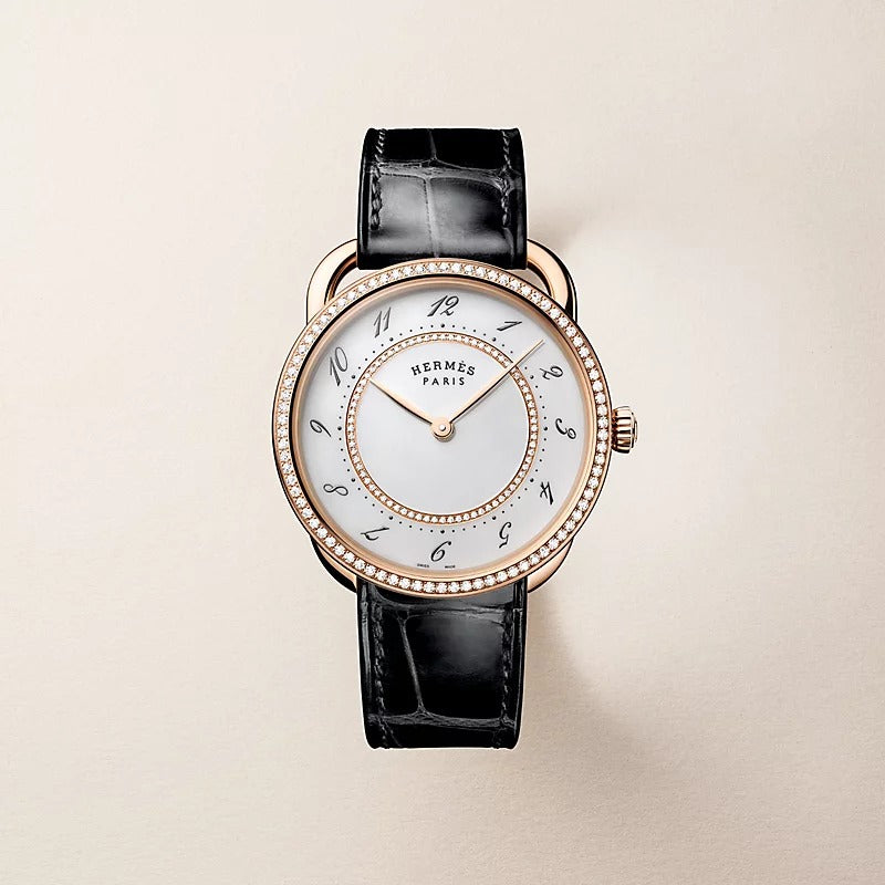 Arceau watch, large model, 36 mm Chantilly