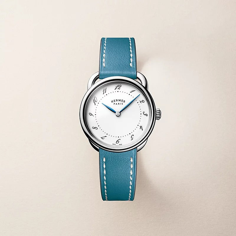 Arceau watch, medium model, 30 mm Blue Jean