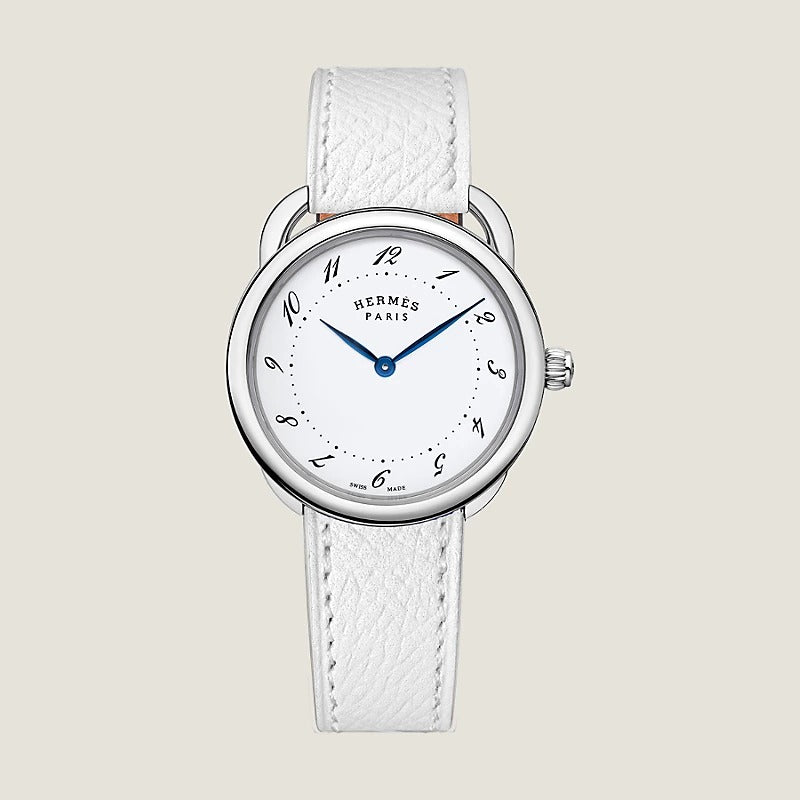 Arceau watch, large model, 36 mm Blanc