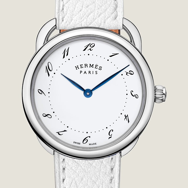 Arceau watch, large model, 36 mm Blanc