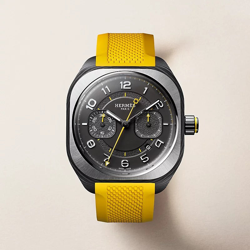 H08 Chronographe watch, 45 mm Yellow
