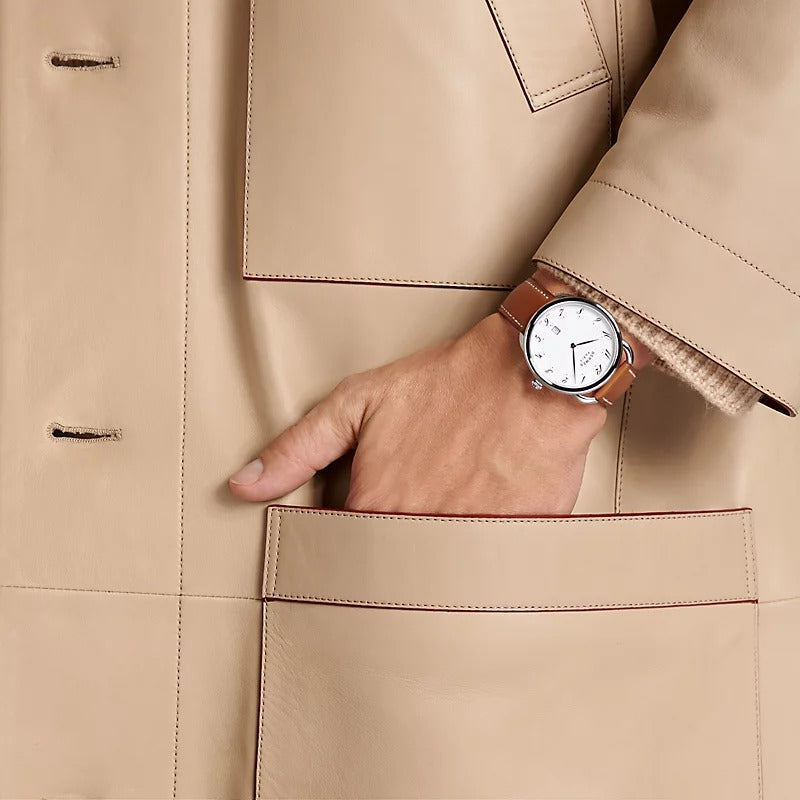 Arceau 40mm watch Barenia Naturel