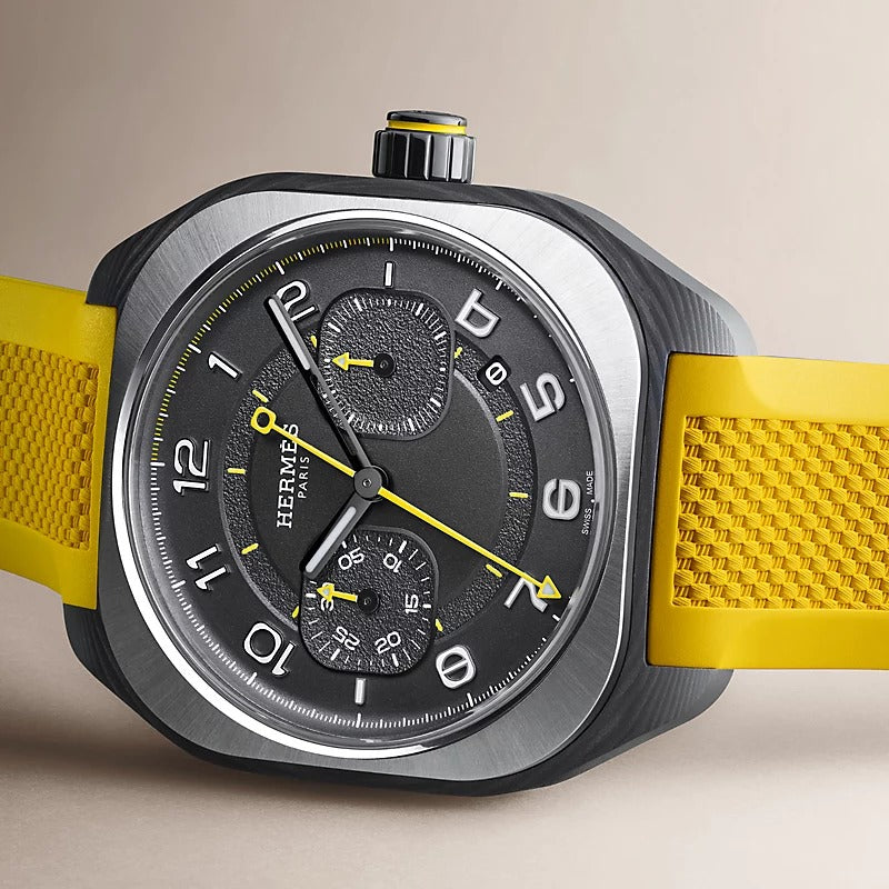 H08 Chronographe watch, 45 mm Yellow