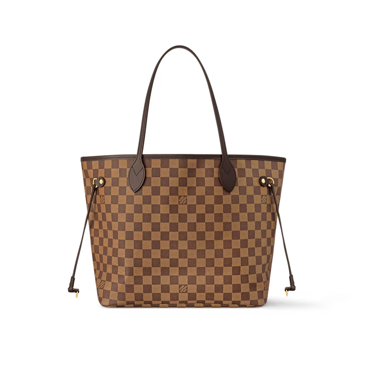 Neverfull MM Damier Ebene Canvas Rose Ballerine