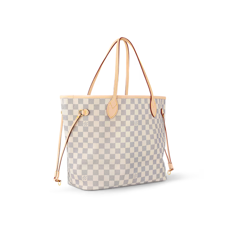 Neverfull MM Damier Azur Canvas Beige